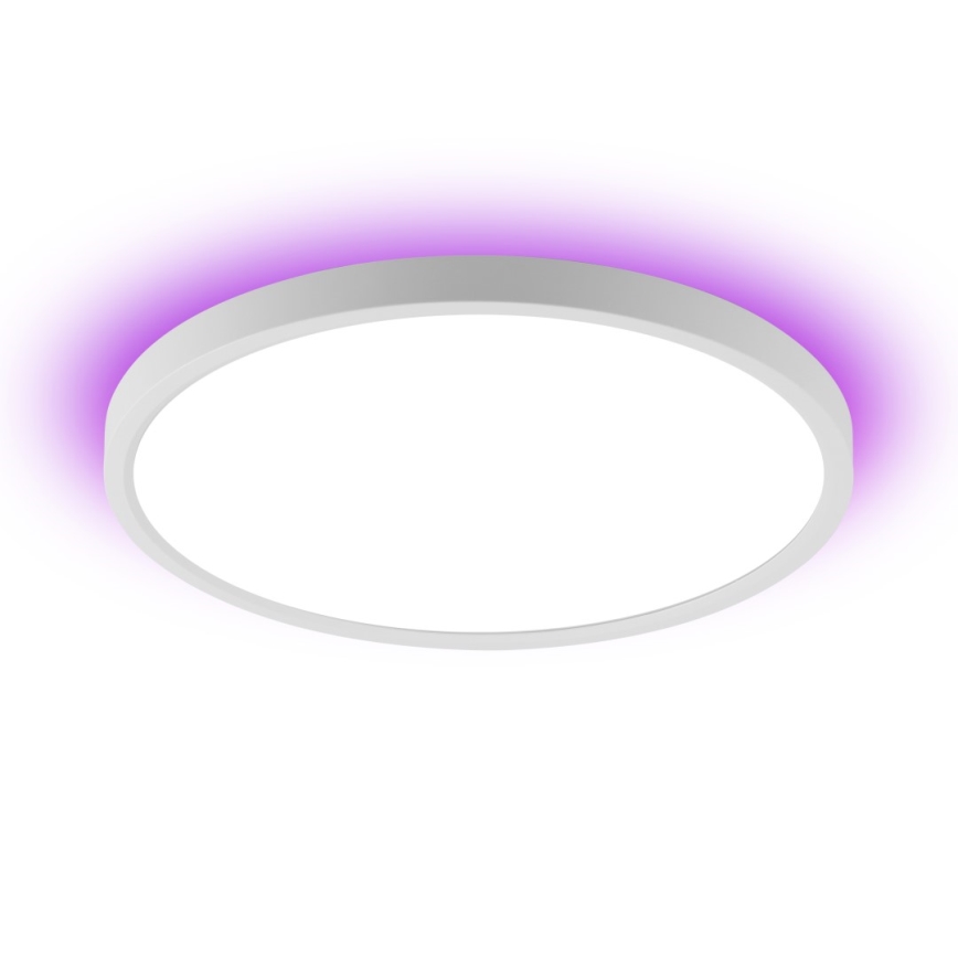 Immax NEO 07169-W60 - LED RGB+CCT Димируем плафон NEO LITE TUDO 65W/230V 2700-6500K Wi-Fi Tuya + дистанционно управление бял