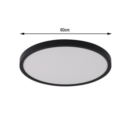 Immax NEO 07170-B60 - LED RGB+CCT Димируем плафон NEO LITE TUDO LED/65W/230V 2700-6500K Wi-Fi Tuya черен + дистанционно управление