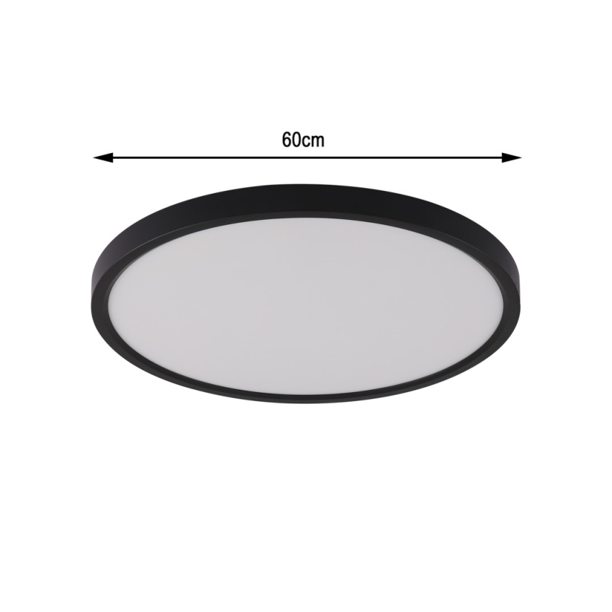Immax NEO 07170-B60 - LED RGB+CCT Димируем плафон NEO LITE TUDO LED/65W/230V 2700-6500K Wi-Fi Tuya черен + дистанционно управление