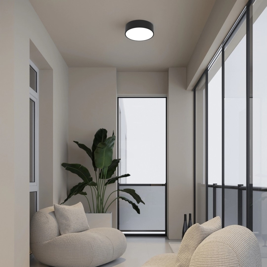 Immax NEO 07200L - LED Димируем плафон RONDATE LED/18W/230V 3000-6000K Ø 25 cm черен Tuya + дистанционно управление