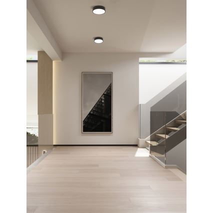 Immax NEO 07200L - LED Димируем плафон RONDATE LED/18W/230V 3000-6000K Ø 25 cm черен Tuya + дистанционно управление