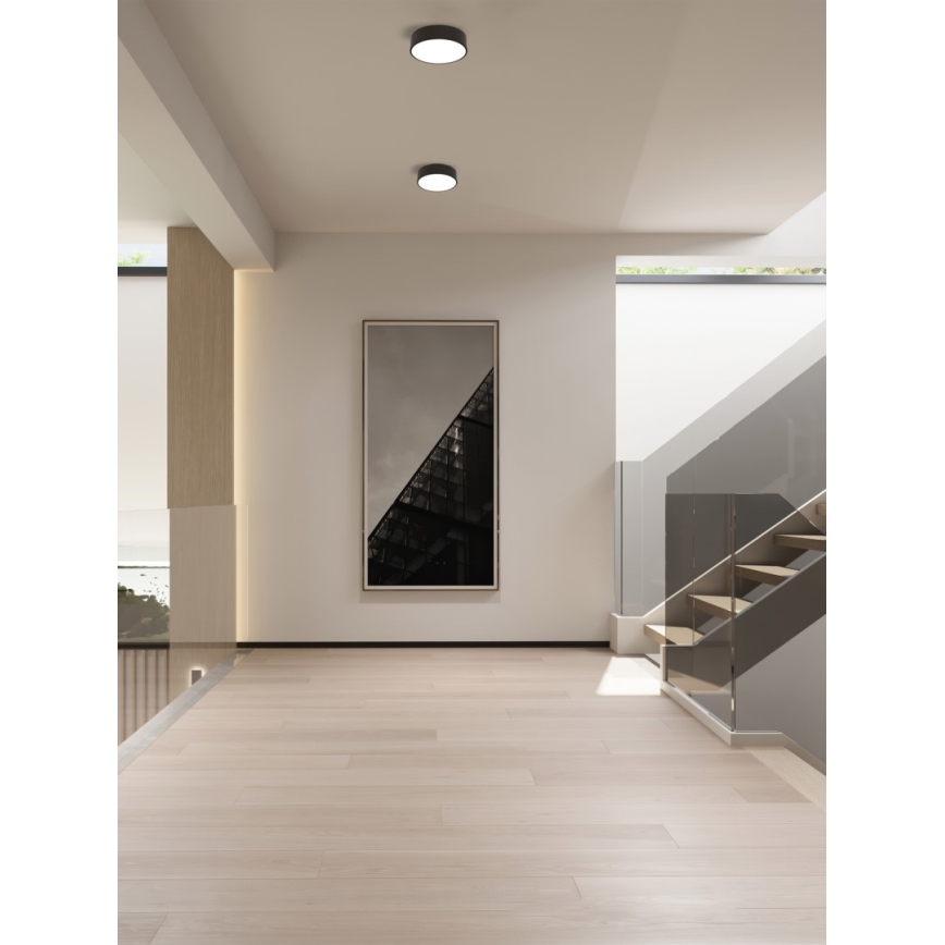 Immax NEO 07200L - LED Димируем плафон RONDATE LED/18W/230V 3000-6000K Ø 25 cm черен Tuya + дистанционно управление