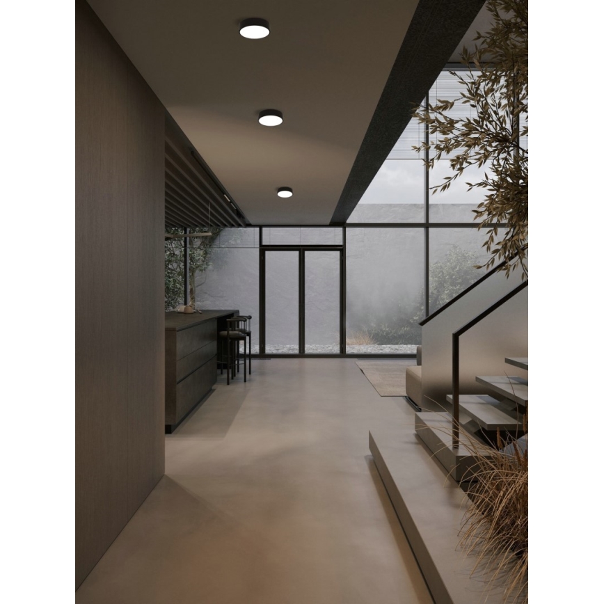 Immax NEO 07200L - LED Димируем плафон RONDATE LED/18W/230V 3000-6000K Ø 25 cm черен Tuya + дистанционно управление