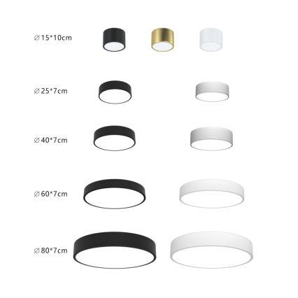 Immax NEO 07201L - LED Димируем плафон RONDATE LED/28W/230V черен Tuya + дистанционно управление