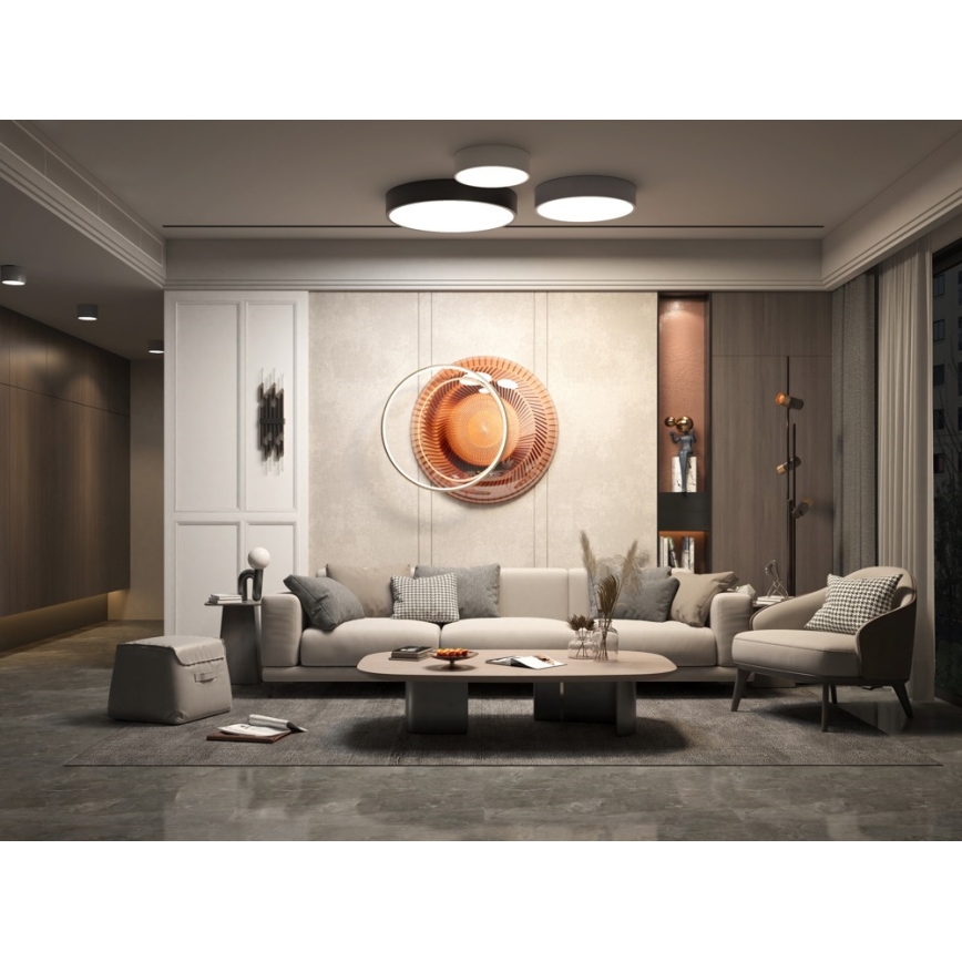 Immax NEO 07201L - LED регулируемо таванно осветително тяло RONDATE LED/28W/230V черно Tuya + дистанционно управление