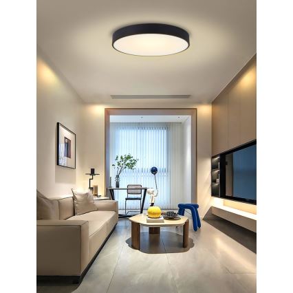 Immax NEO 07203L-LED Димируем плафон RONDATE 65W/230V 3000-6000K Tuya черен + дистанционно управление