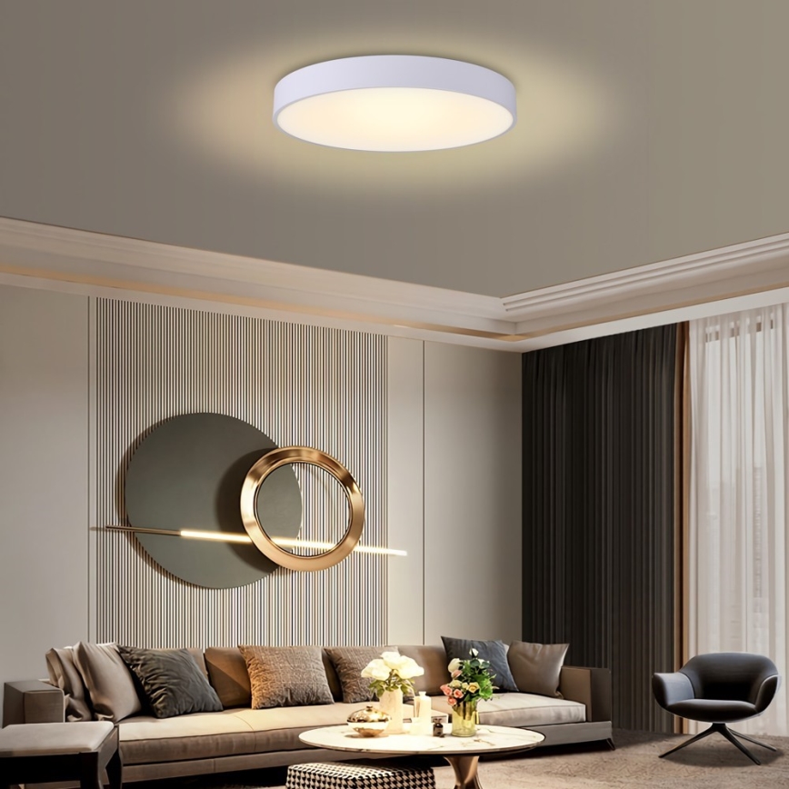 Immax NEO 07206L - LED Димируем плафон RONDATE LED/53W/230V бял Tuya + дистанционно управление