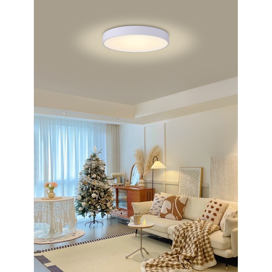 Immax NEO 07206L - LED Димируем плафон RONDATE LED/53W/230V бял Tuya + дистанционно управление