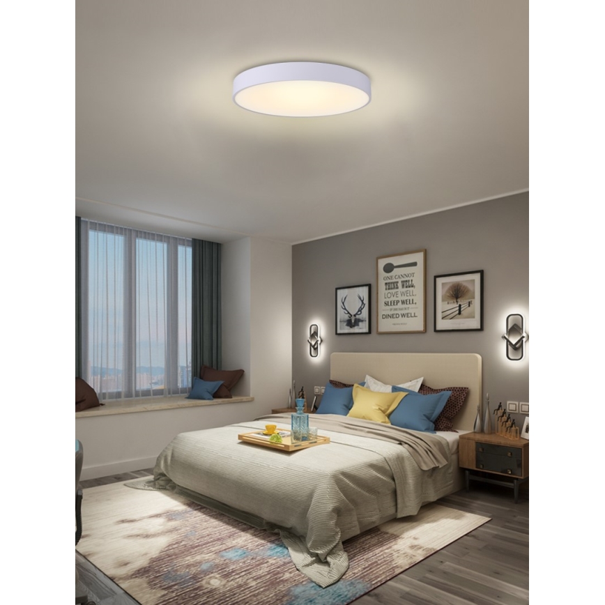 Immax NEO 07206L - LED Димируем плафон RONDATE LED/53W/230V бял Tuya + дистанционно управление