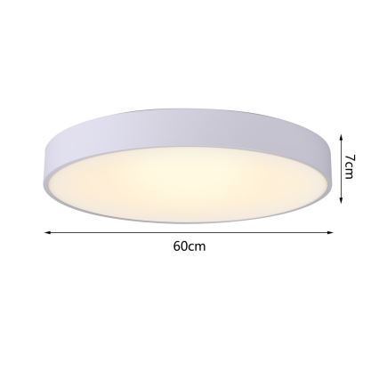 Immax NEO 07206L - LED Димируем плафон RONDATE LED/53W/230V бял Tuya + дистанционно управление