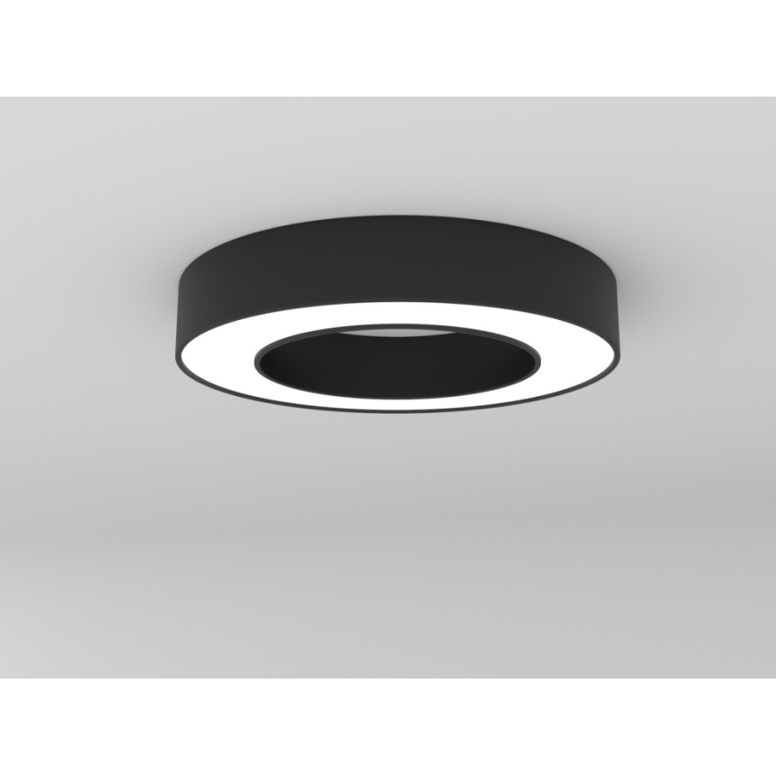 Immax NEO 07209L - LED Димируем плафон PASTEL LED/53W/230V 60 см черен Tuya + дистанционно управление
