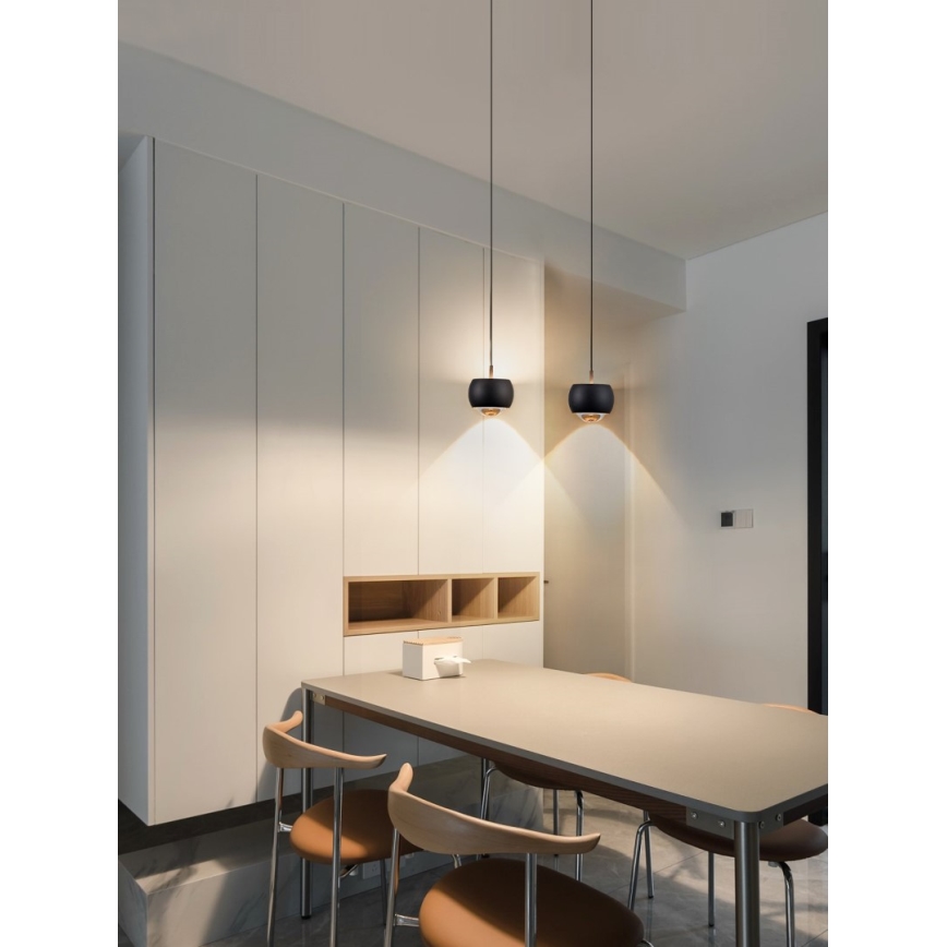 Immax NEO 07219L - LED Димируем пендел DORMINE LED/6W/230V матов черен Tuya + дистанционно управление