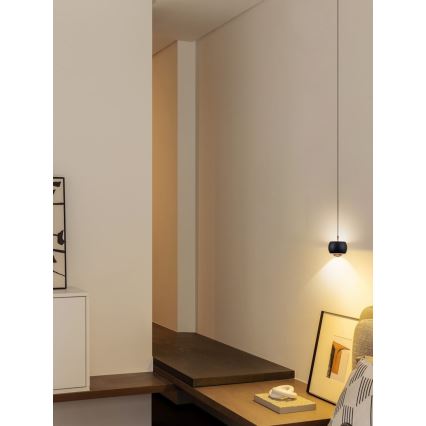 Immax NEO 07219L - LED Димируем пендел DORMINE LED/6W/230V матов черен Tuya + дистанционно управление