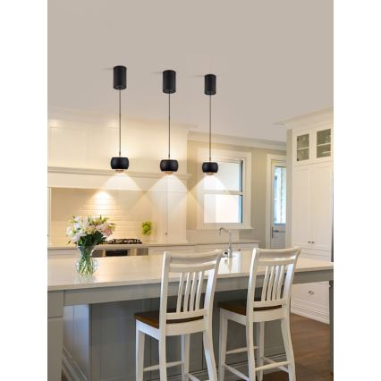 Immax NEO 07219L - LED регулируема лампа на кабел DORMINE LED/6W/230V матово черно Tuya + дистанционно управление