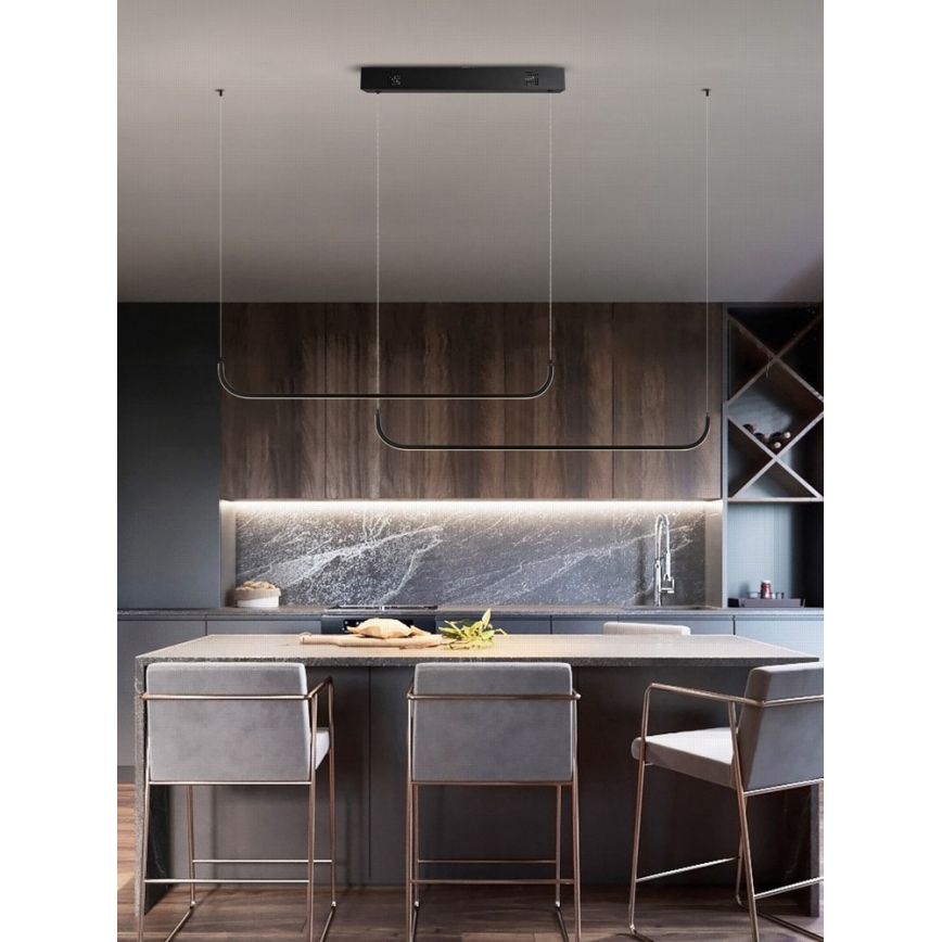 Immax NEO 07222L - LED Димируем пендел NEO LITE PATTINI LED/56W/230V 2700-6500K Wi-Fi Tuya + дистанционно управление