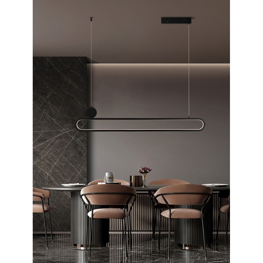 Immax NEO 07231L - LED Димируем пендел NEO LITE OVALE LED/50W/230V 2700-6500K Wi-Fi Tuya + дистанционно управление