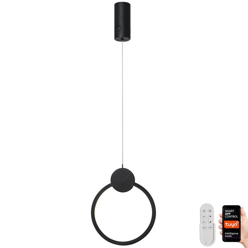 Immax NEO 07233L - LED Димируем пендел NEO LITE OVALE LED/18W/230V Wi-Fi Tuya 2700-6500K + дистанционно управление