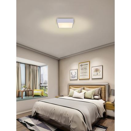 Immax NEO 07238L - LED Димируем плафон CANTO LED/22W/230V бял Tuya + дистанционно управление