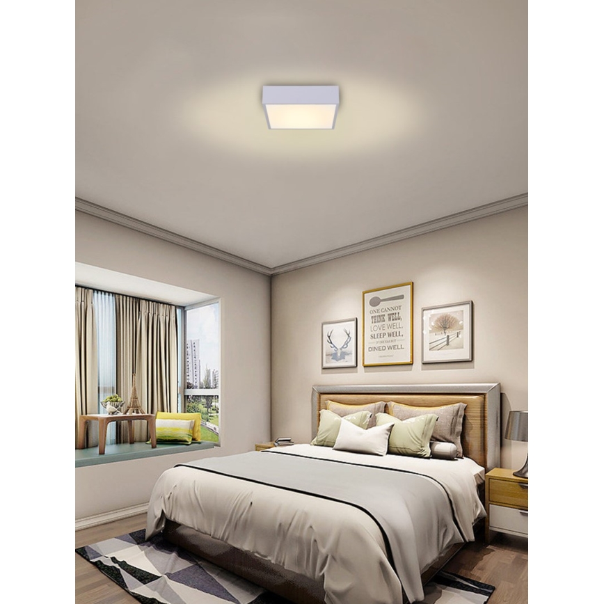 Immax NEO 07238L - LED Димируем плафон CANTO LED/22W/230V бял Tuya + дистанционно управление