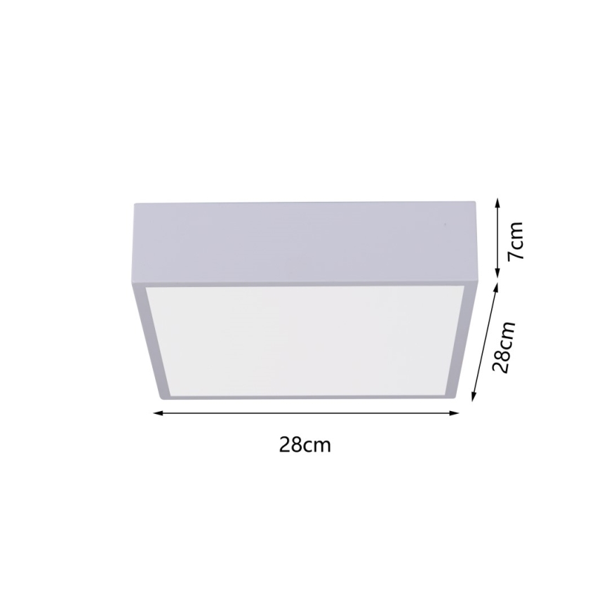 Immax NEO 07238L - LED Димируем плафон CANTO LED/22W/230V бял Tuya + дистанционно управление