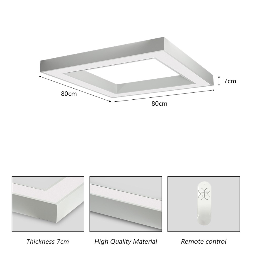 Immax NEO 07240L - LED Димируем плафон CANTO LED/60W/230V 2700-6500K Tuya бял
