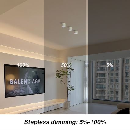 Immax NEO 07241L - LED регулируемо таванно осветително тяло RONDATE LED/18W/230V 11,5см Wi-Fi Tuya