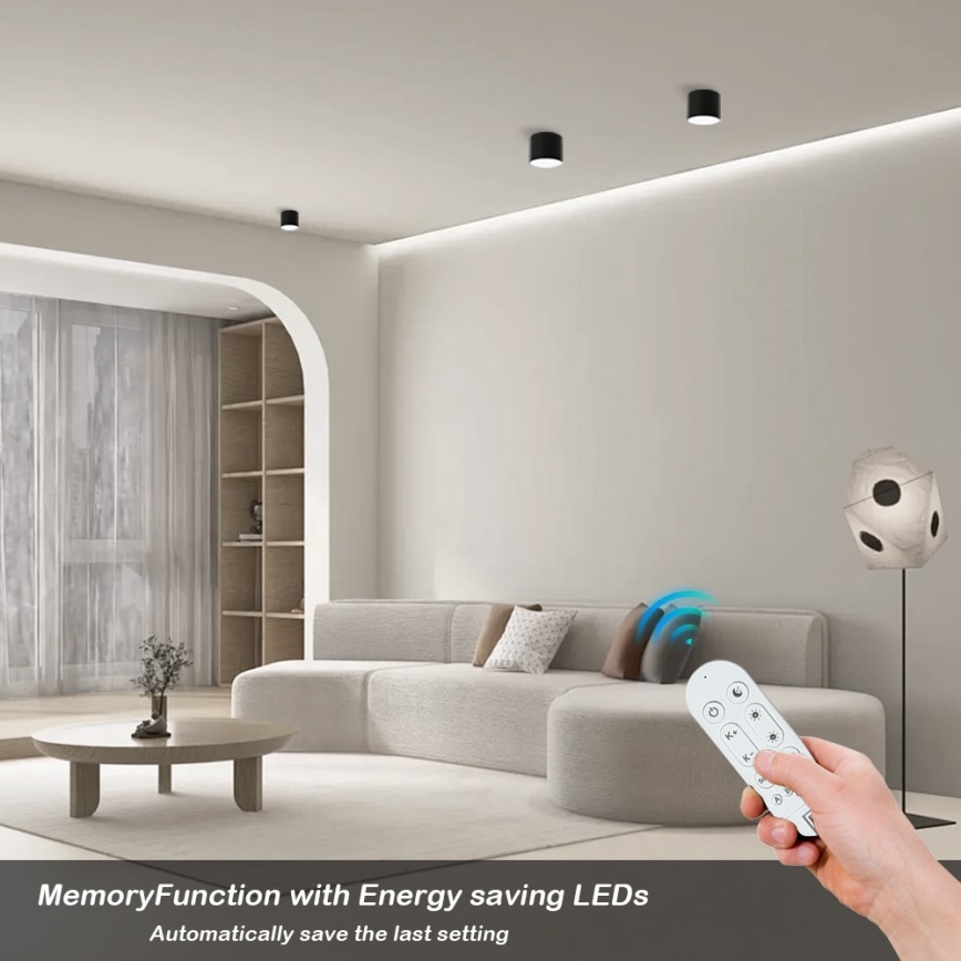 Immax NEO 07242L - LED регулируемо таванно осветително тяло RONDATE LED/18W/230V 11,5 см Wi-Fi Tuya