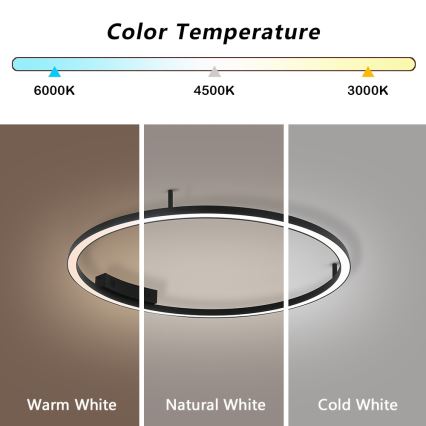 Immax NEO 07246-80 - LED Димируем плафон FINO LED/55W/230V см Tuya + дистанционно управление
