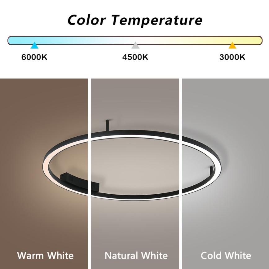 Immax NEO 07246-80 - LED Димируем плафон FINO LED/55W/230V см Tuya + дистанционно управление