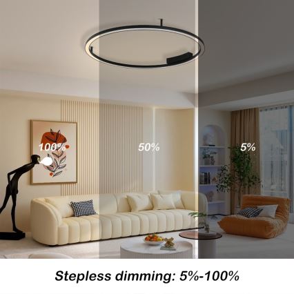 Immax NEO 07246-80 - LED Димируем плафон FINO LED/55W/230V см Tuya + дистанционно управление