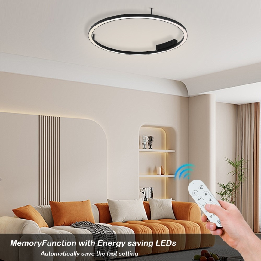Immax NEO 07246-80 - LED Димируем плафон FINO LED/55W/230V см Tuya + дистанционно управление