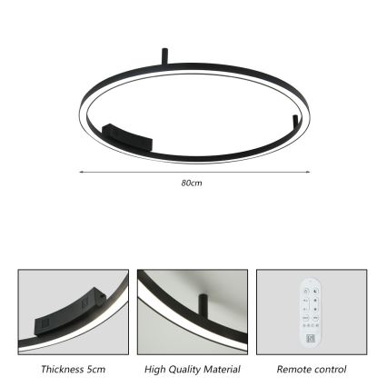 Immax NEO 07246-80 - LED Димируем плафон FINO LED/55W/230V см Tuya + дистанционно управление