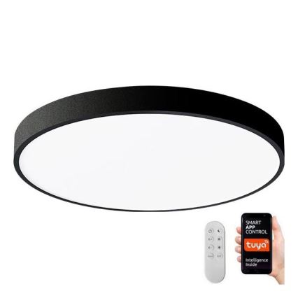 Immax NEO 07248L - LED Димируем плафон NEO LITE SEMPLICI LED/36W/230V 3000-6000K Wi-Fi Tuya черен + дистанционно управление