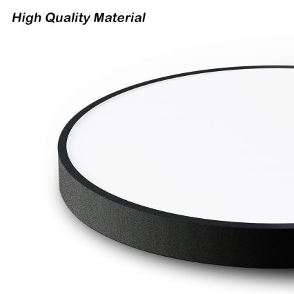 Immax NEO 07248L - LED Димируем плафон NEO LITE SEMPLICI LED/36W/230V 3000-6000K Wi-Fi Tuya черен + дистанционно управление