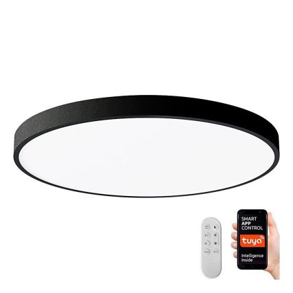 Immax NEO 07250L - LED Димируем плафон NEO LITE SEMPLICI LED/60W/230V 3000-6000K Wi-Fi Tuya черен + дистанционно управление
