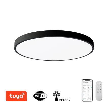 Immax NEO 07250L - LED Димируем плафон NEO LITE SEMPLICI LED/60W/230V 3000-6000K Wi-Fi Tuya черен + дистанционно управление