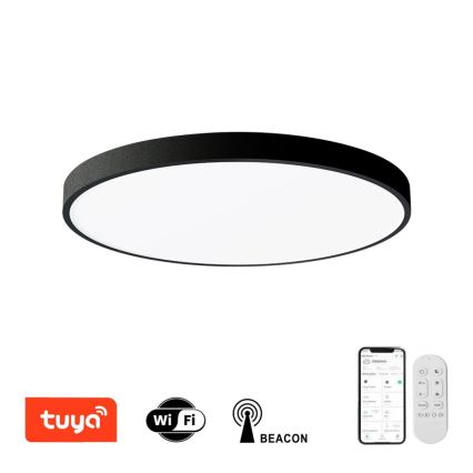 Immax NEO 07250L - LED Димируем плафон NEO LITE SEMPLICI LED/60W/230V 3000-6000K Wi-Fi Tuya черен + дистанционно управление