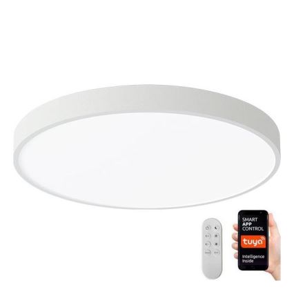 Immax NEO 07251L - LED Димируем плафон NEO LITE SEMPLICI LED/36W/230V 3000-6000K Wi-Fi Tuya бял + дистанционно управление