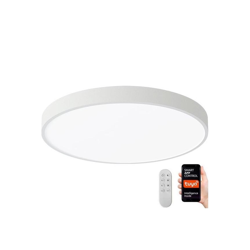 Immax NEO 07251L - LED Димируем плафон NEO LITE SEMPLICI LED/36W/230V 3000-6000K Wi-Fi Tuya бял + дистанционно управление