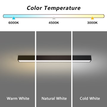 Immax NEO 07255L - LED Димируем плафон NEO LITE LUNGO LED/20W/230V 3000-6000K Wi-Fi Tuya черен + дистанционно управление