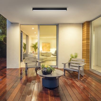 Immax NEO 07255L - LED регулируемо таванно осветително тяло NEO LITE LUNGO LED/20W/230V 3000-6000K Wi-Fi Tuya черно + дистанционно управление