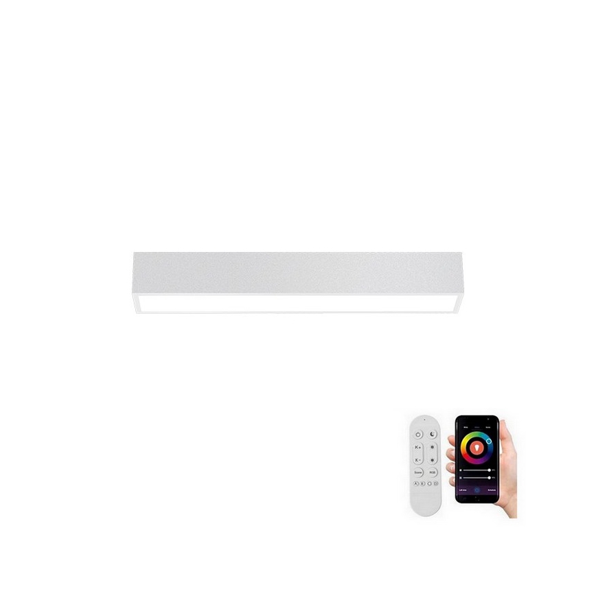 Immax NEO 07257L - LED регулируемо таванно осветително тяло NEO LITE LUNGO LED/20W/230V 3000-6000K Wi-Fi Tuya бяло + дистанционно управление