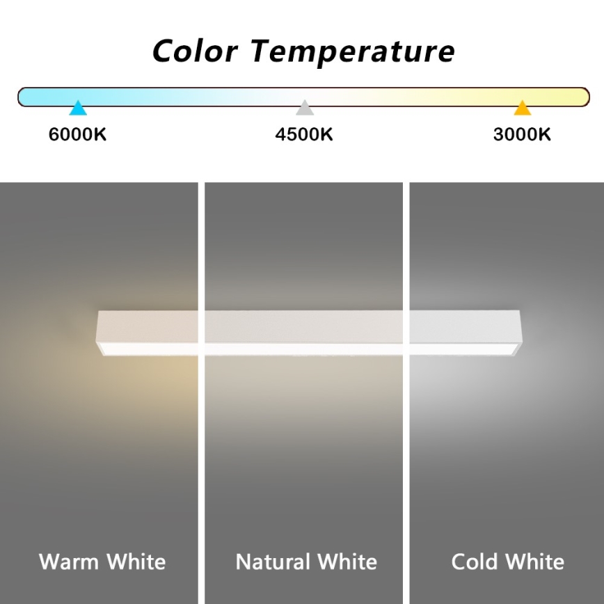 Immax NEO 07258L - LED Димируем плафон NEO LITE LUNGO LED/29W/230V 3000-6000K Wi-Fi Tuya бял + дистанционно управление