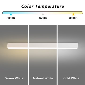Immax NEO 07259L - LED Димируем плафон NEO LITE LUNGO LED/38W/230V 3000-6000K Wi-Fi Tuya бял + дистанционно управление