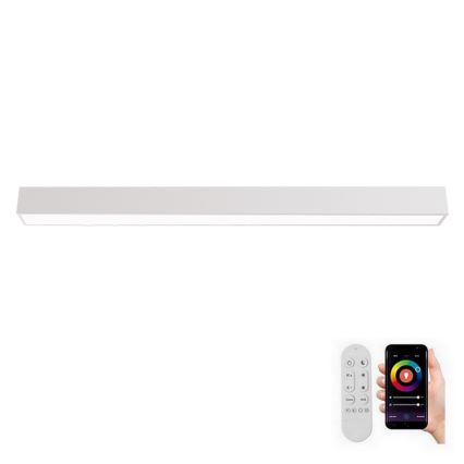 Immax NEO 07259L - LED Димируем плафон NEO LITE LUNGO LED/38W/230V 3000-6000K Wi-Fi Tuya бял + дистанционно управление