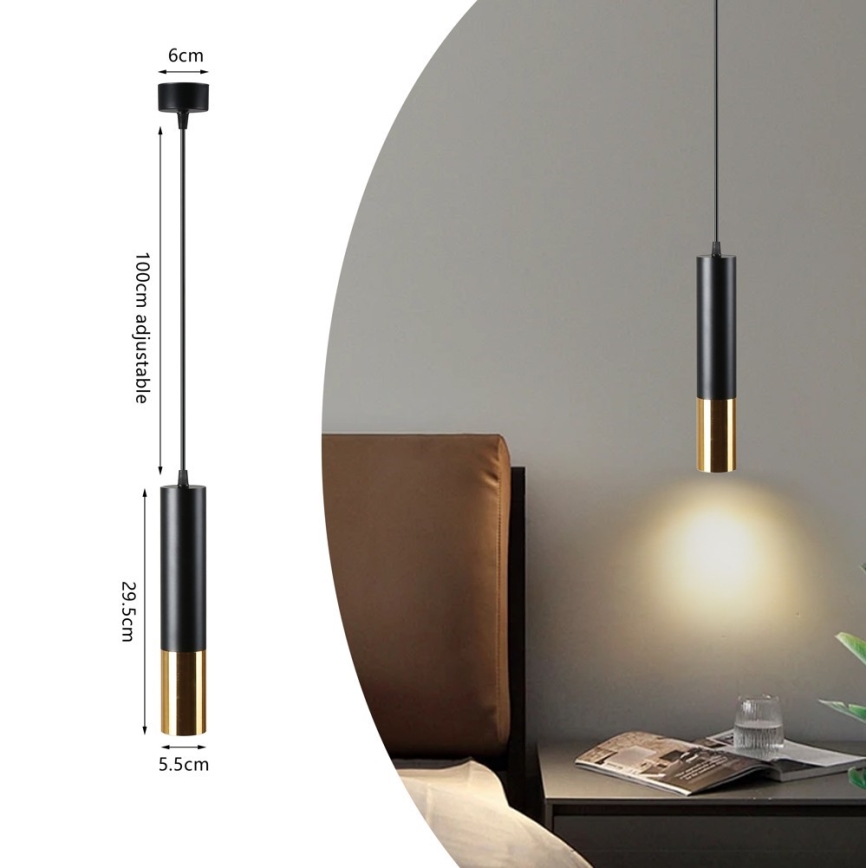 Immax NEO 07272W - LED RGB+CCT Димируем пендел NEO LITE PUNTO 1xGU10/6W/230V Tuya