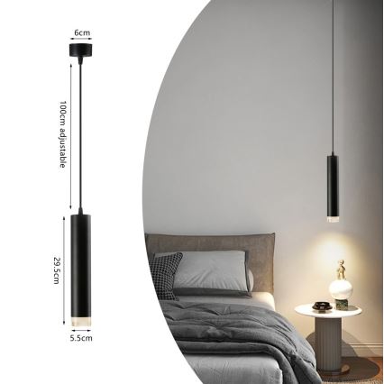 Immax NEO 07275Z - LED RGB+CCT Димируем пендел NEO PUNTO 1xGU10/4,8W/230V Tuya