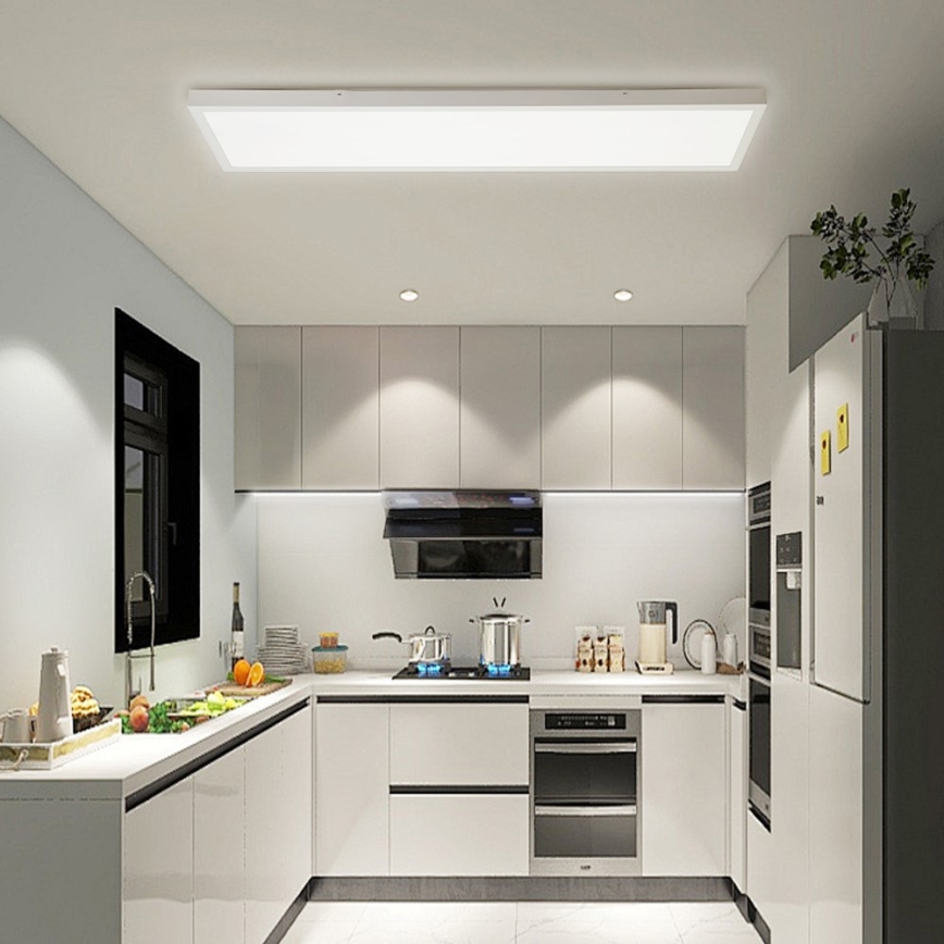 Immax NEO 07276L - LED Димируем плафон за баня NEO LITE FRAME LED/50W/230V IP44 Wi-Fi Tuya + дистанционно управление бял