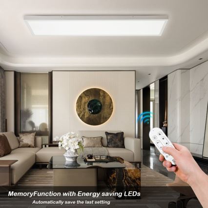 Immax NEO 07276L - LED Димируем плафон за баня NEO LITE FRAME LED/50W/230V IP44 Wi-Fi Tuya + дистанционно управление бял