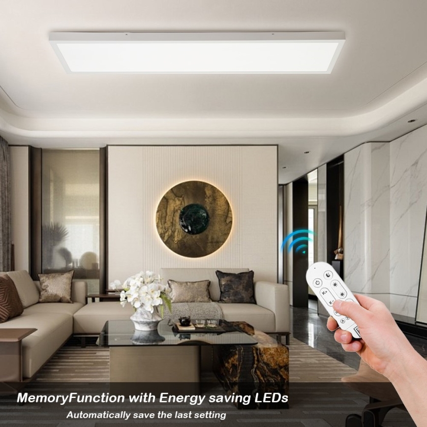 Immax NEO 07276L - LED Димируем плафон за баня NEO LITE FRAME LED/50W/230V IP44 Wi-Fi Tuya + дистанционно управление бял